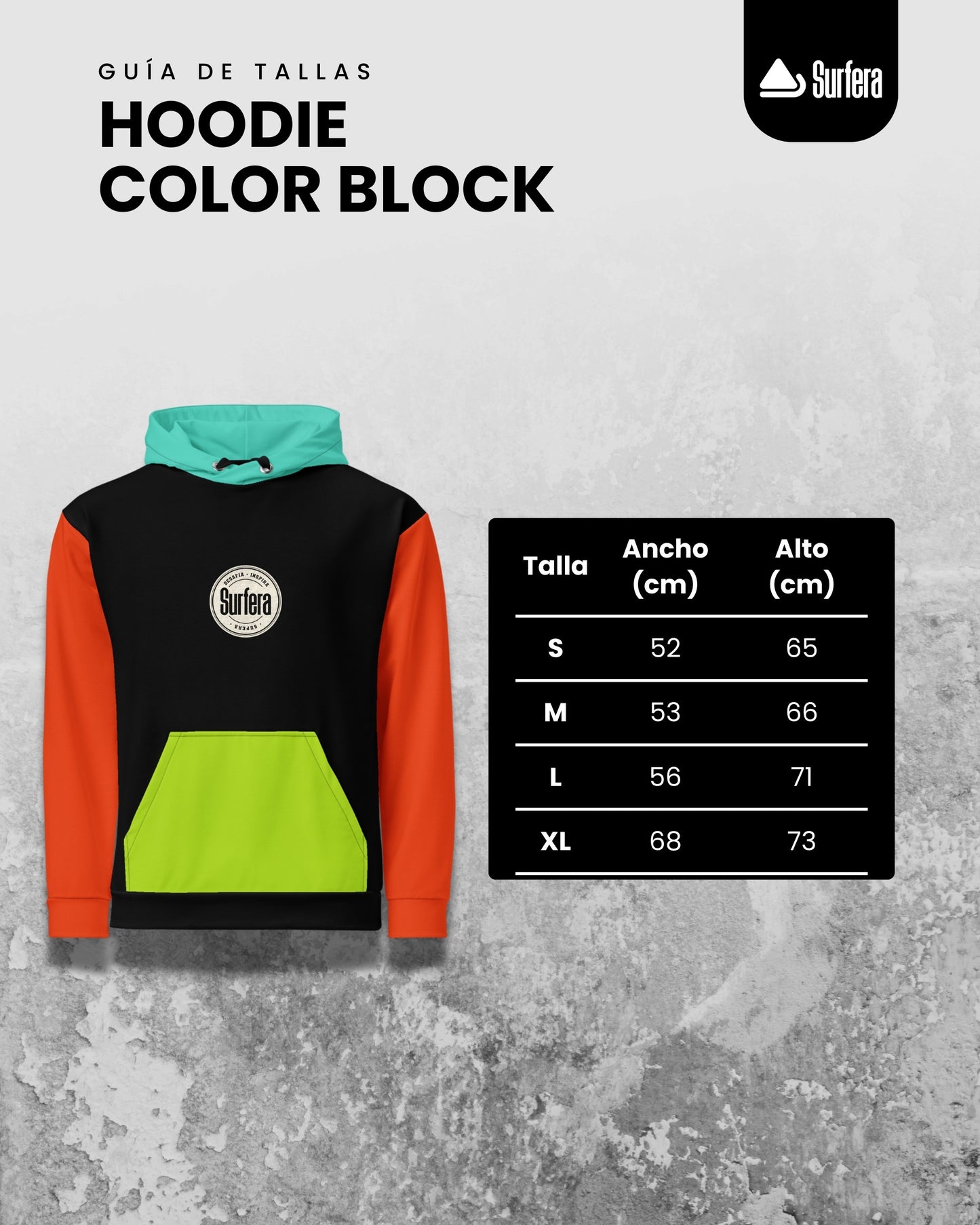 Hoodie Color Block
