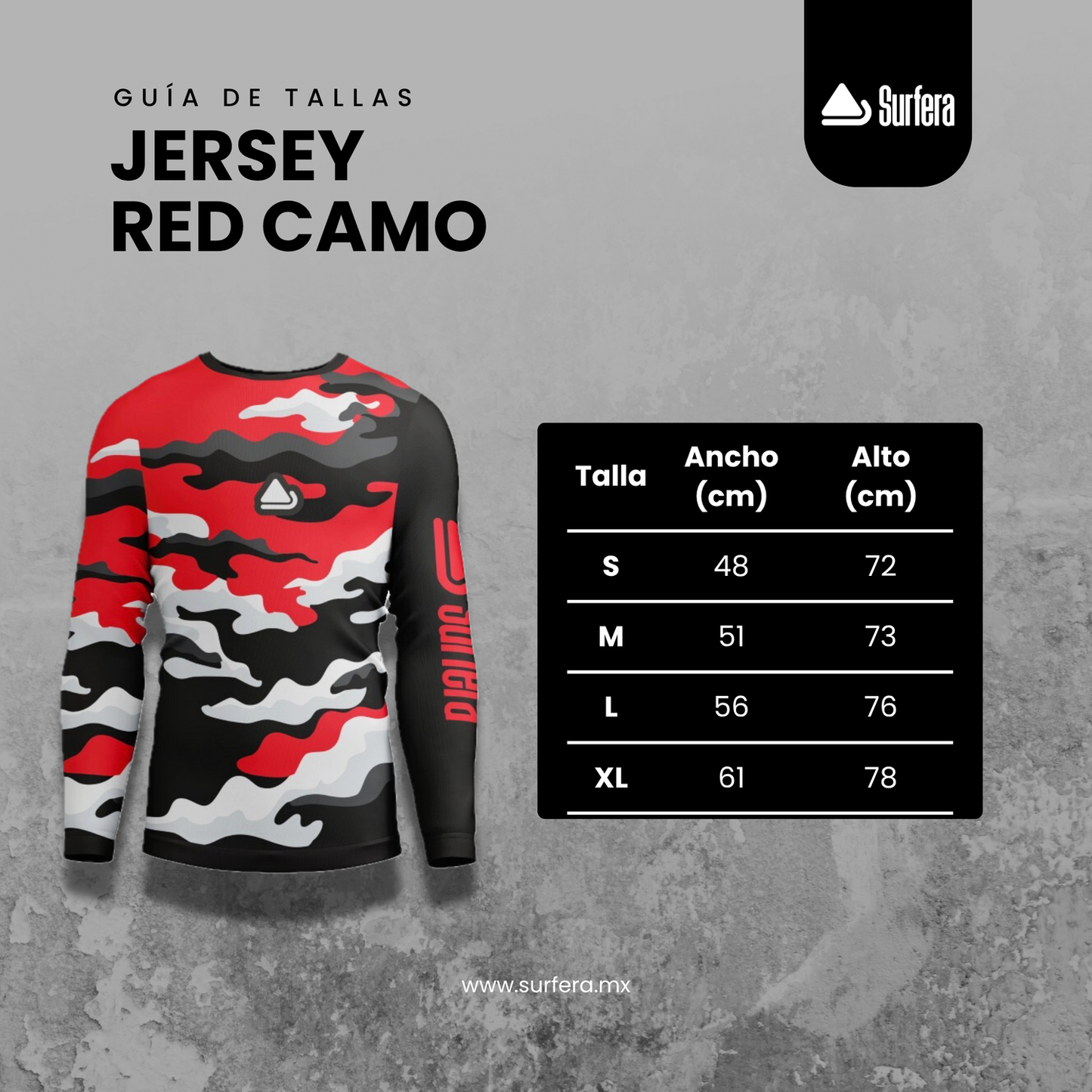 Jersey Técnico de MTB Red Camo
