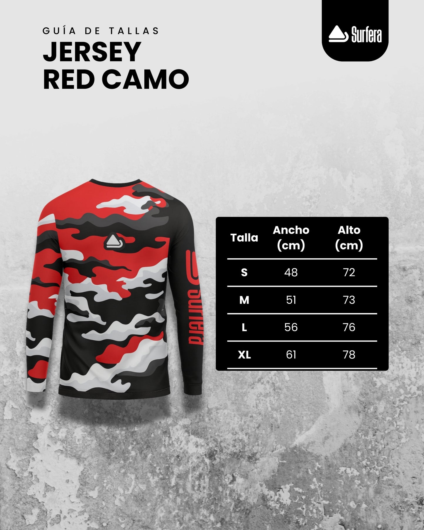 Jersey Técnico de MTB Red Camo