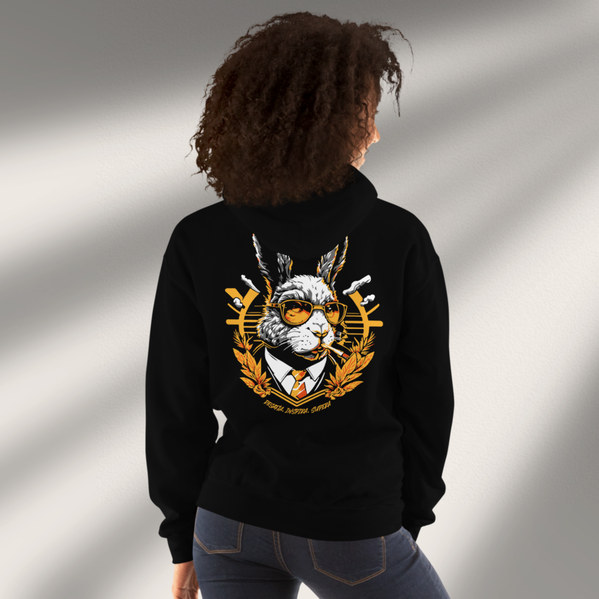 Hoodie WildRabbit Surfera mujer sudadera algodón premium