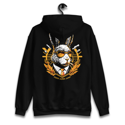 Hoodie WildRabbit Surfera vista trasera diseño exclusivo