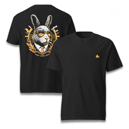 Playera WildRabbit Surfera frontal y trasera algodón premium