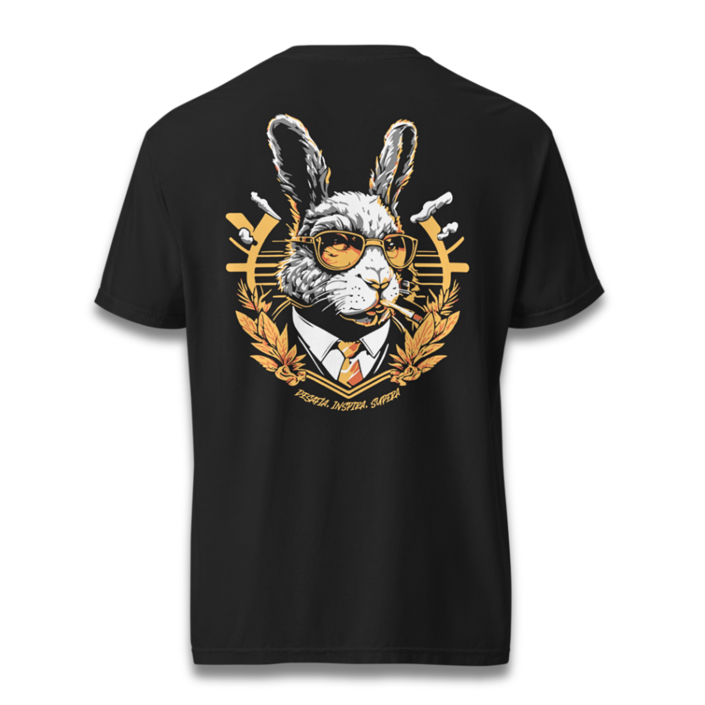 Playera WildRabbit Surfera vista trasera diseño gráfico
